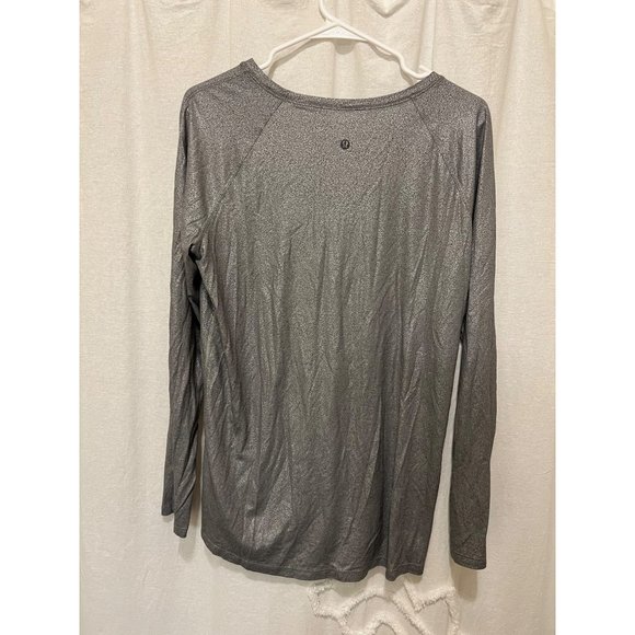 Lululemon Shimmering Silver Top. - Picture 2 of 3